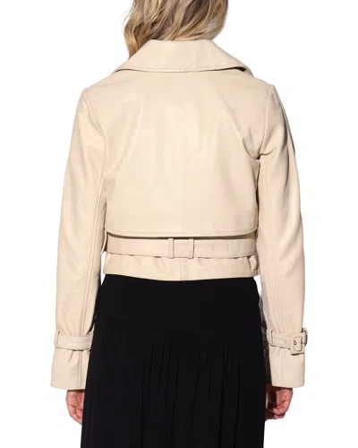 Walter Baker Rexa Suede Short Trench Coat In Multi