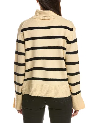 Fate Stripe Pattern Turtleneck Sweater In Multi