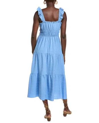 Maison Tara Solid Bubble Crinkle Midi Dress In Multi