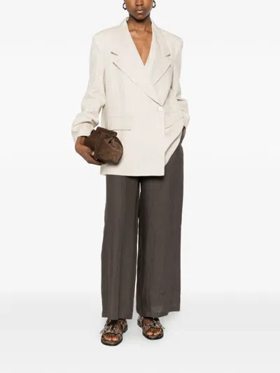 Su Single-breasted Blazer In White