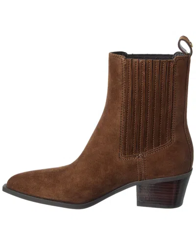 Stuart Weitzman Kai Suede Bootie In Brown
