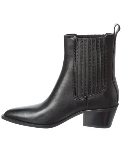 Stuart Weitzman Kai Leather Bootie In Black