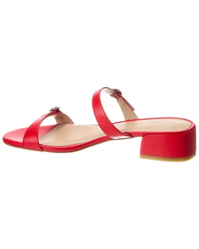 Stuart Weitzman Ginger Xtal Block 35 Leather Sandal In Multi