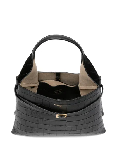 Ree Projects Clare Croc-effect Leather Tote Bag In Pattern