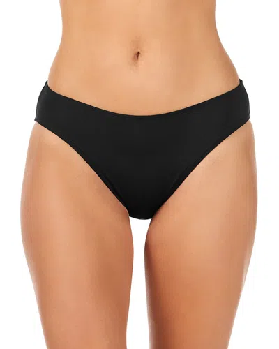 Leilani Shirred Side Basic Bottom In Black