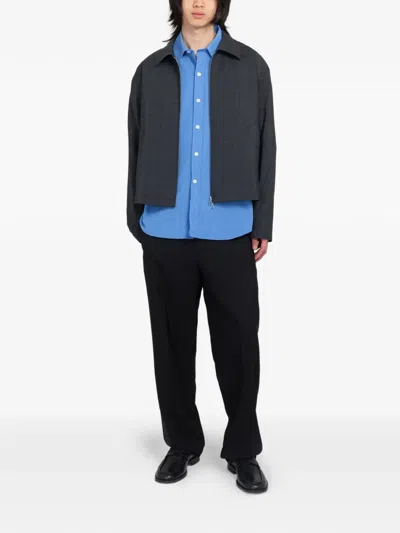 Mfpen Mail Checked Jacket In Gray