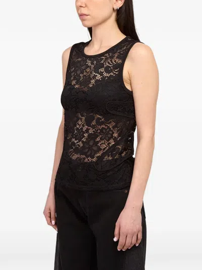 Eckhaus Latta Black Seraph Tank Top In Black