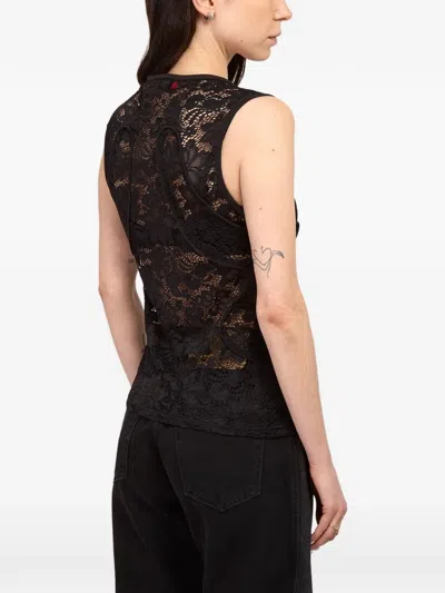 Eckhaus Latta Black Seraph Tank Top In Black
