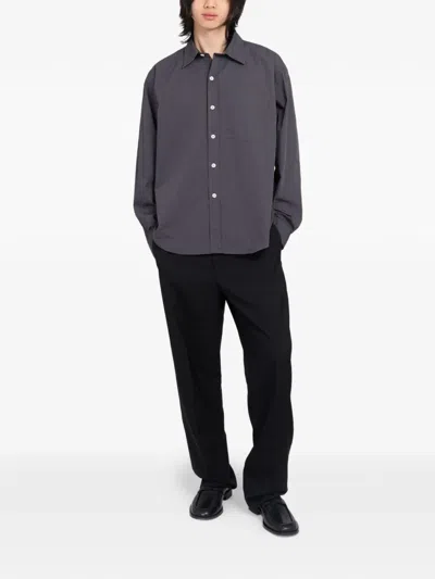 Mfpen Executive Check-pattern Shirt In Gray