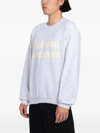 Fucking Awesome Ancient Script Sweatshirt In Blue