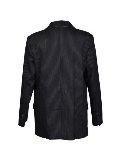 Brunello Cucinelli Double-breasted Blazer In Multi