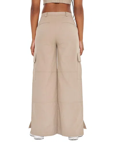 Extro & Vert Extro&vert Cargo Pocket Panel Trouser In Brown