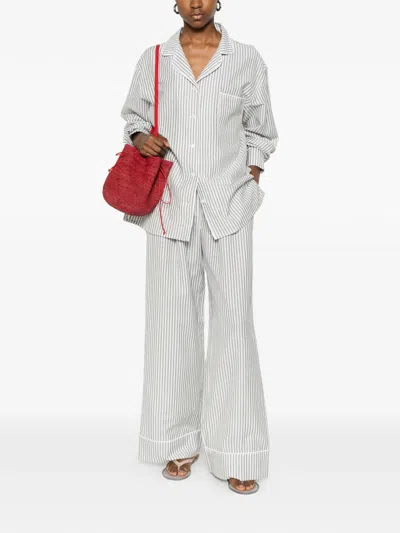 Riviera® Striped-pattern Pants In Blue