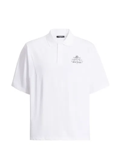 Balmain Vine Polo In White