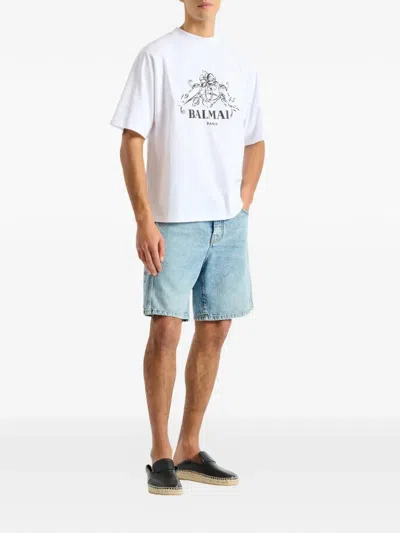 Balmain Vine T-shirt In White