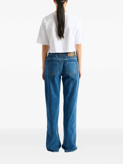 Balmain Paris Embroidered T-shirt In White