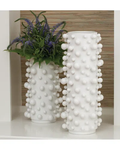 Global Views Molecule Vase In White