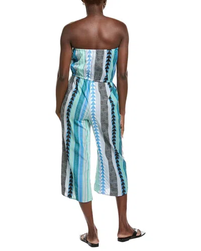 Elan Culotte Romper In Blue