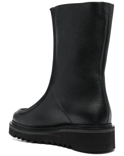 Ferragamo 50mm Leather Boot In Black