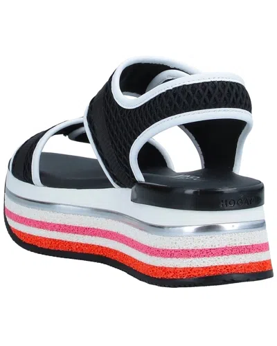 Hogan H222 Platform Mesh Sandals In Multi