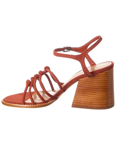 Schutz Sandy Suede Sandal In Orange