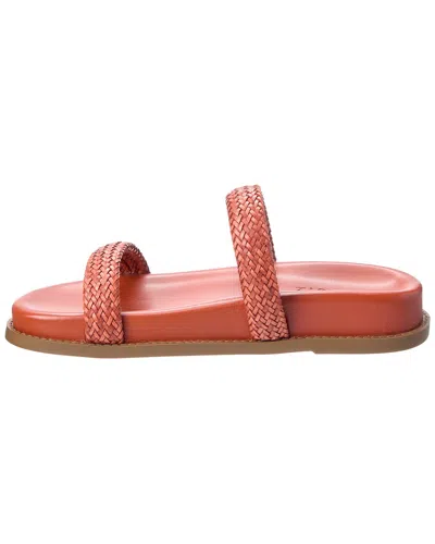 Schutz Ruby Leather Flat Sandal In Multi