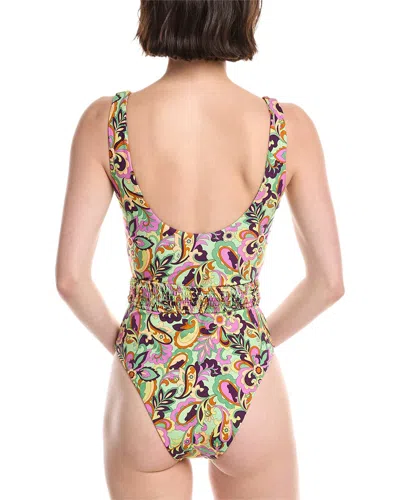 La Porte Deep V One-piece In Brown