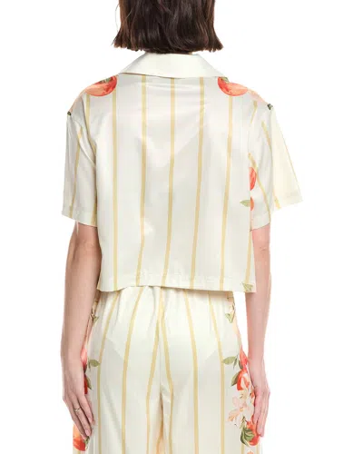 La Porte Ruby Short Sleeve Boxy Shirt In Multi