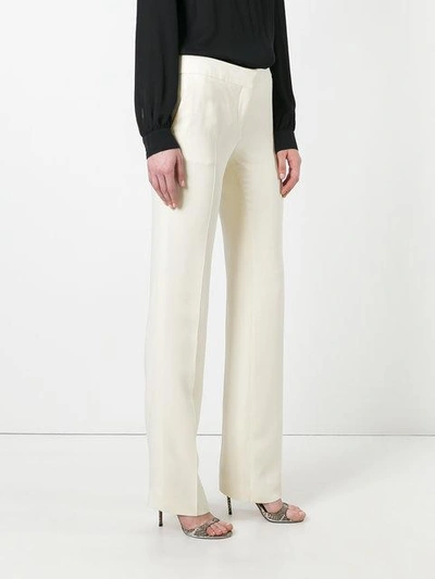 Shop Tom Ford Slim-fit Tailored Trousers - White
