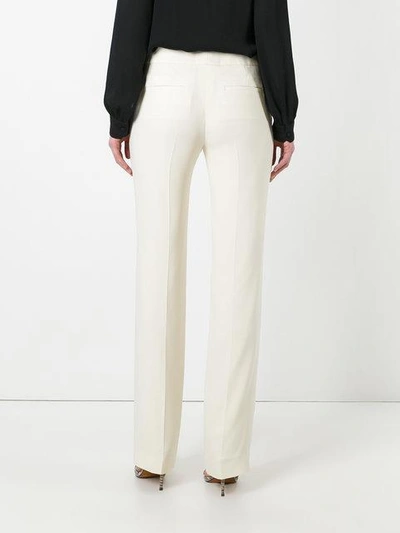 Shop Tom Ford Slim-fit Tailored Trousers - White