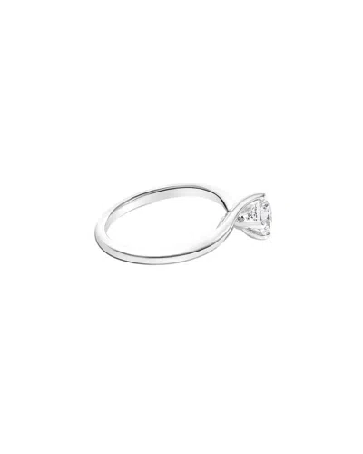 Haus Of Brilliance 14k 0.79 Ct. Tw. Lab-grown Diamond Solitaire Ring In Metallic