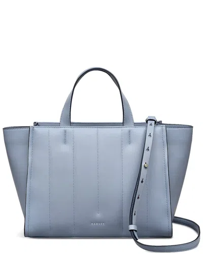 Radley London Radley Medium Zip Top Grab Leather Tote In Blue