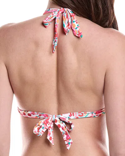 Helen Jon Soft Tie Halter Bra Bikini Top In White