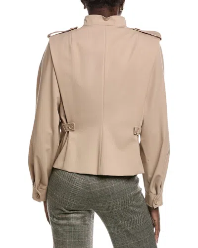 Akris Gregory Wool Jacket In Brown