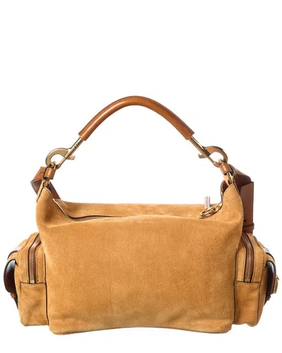 Chloé Camera Brown Handbag With Removable Upper Shoulder Strap And Three External Pockets In Suede Woman In Brown