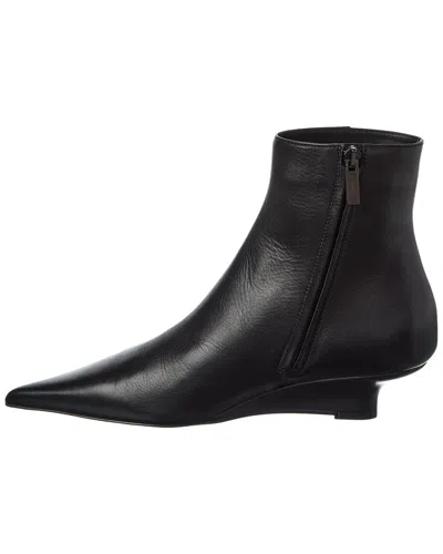 Totême Toteme Sharp Leather Bootie In Black