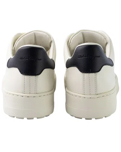 Ferragamo Perforated Heel Sneaker In Multi