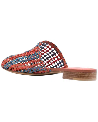 Ferragamo Ellas Leather Flat In Multi