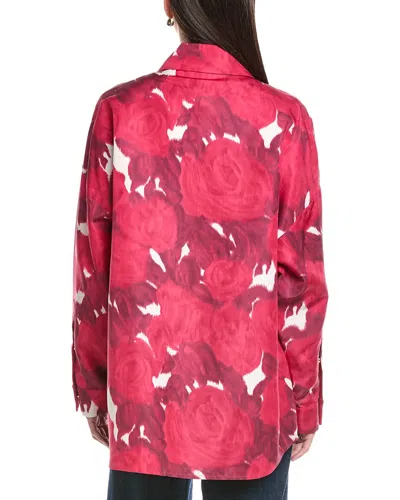 Valentino Silk Jacket In Red