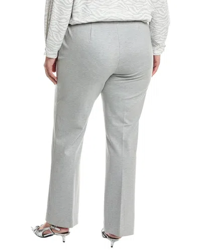 Anne Klein Plus High-rise Pull-on Bootcut Pant In Gray