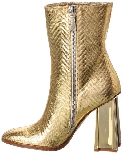 Missoni Leather Boot In Gold