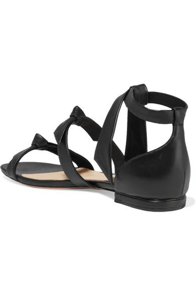 Shop Alexandre Birman Lolita Bow-embellished Leather Sandals