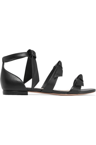 Shop Alexandre Birman Lolita Bow-embellished Leather Sandals