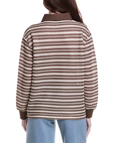 Serenette Polo Sweater In Brown