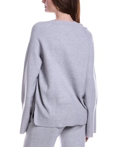 Serenette Solid Knit Sweater In Gray
