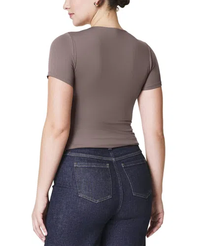 Spanx Crewneck T-shirt In Brown