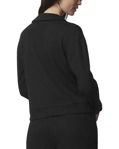 Splendid Sweatersoft 1/4-zip In Black