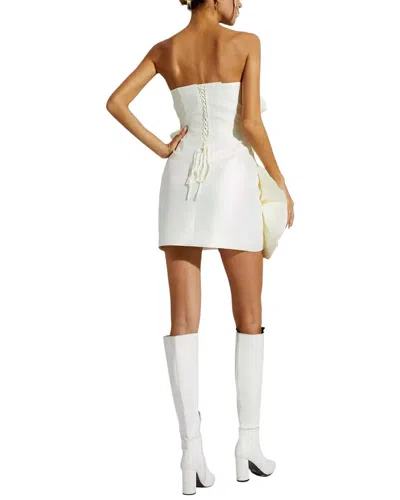 Alma King Solid Mini Dress In White