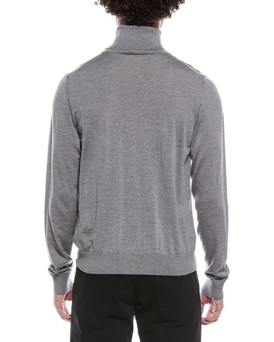 Herno Wool Turtleneck Sweater In Gray