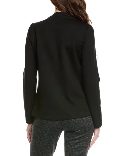 Joseph Ribkoff Solid Drape Jacket In Black